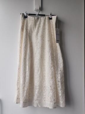 BNWT Goelia Lace Sequin A Line Midi Skirt